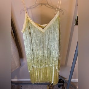 ZARA | Short V-Neck Plain Party Style Slip Dresses Dresses SZ LARGE